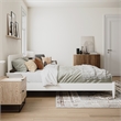 Aria Queen Solid Wood Modern Low Profile Platform Bed in White