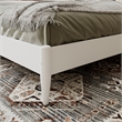 Aria Queen Solid Wood Modern Low Profile Platform Bed in White