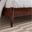 Aria Queen Solid Wood Modern Low Profile Platform Bed in Walnut
