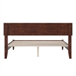 Aria Queen Solid Wood Modern Low Profile Platform Bed in Walnut