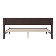 Aria King Solid Wood Modern Low Profile Platform Bed in Espresso