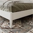 Aria King Solid Wood Modern Low Profile Platform Bed in White