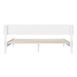 Aria King Solid Wood Modern Low Profile Platform Bed in White