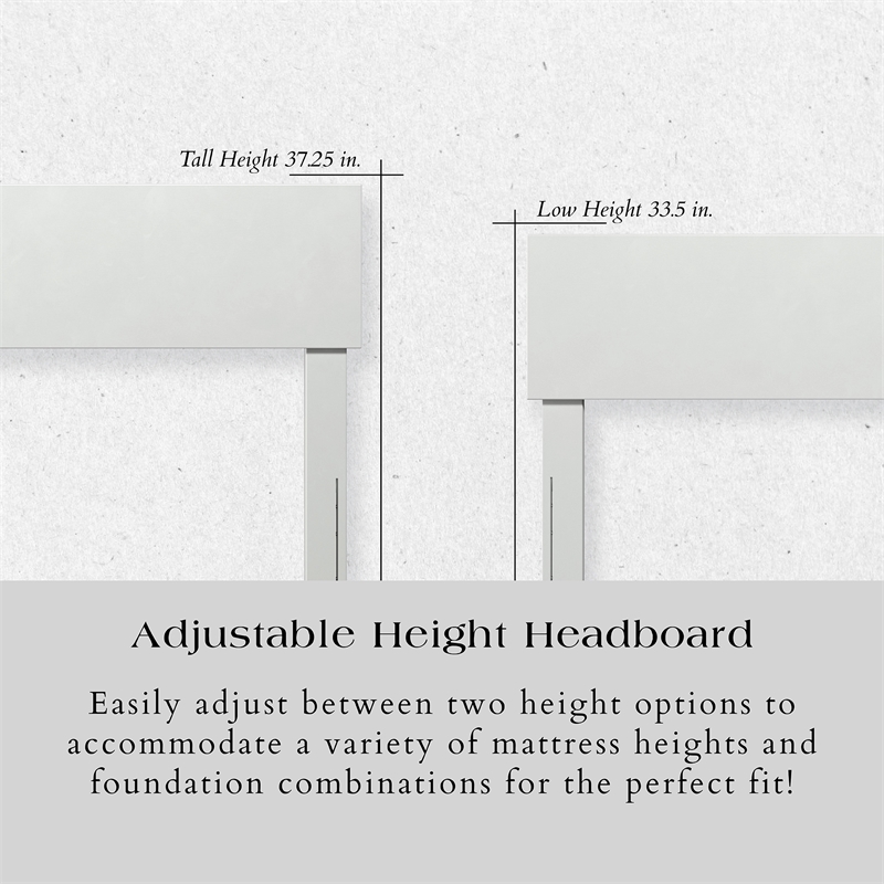 Aria King Solid Wood Modern Low Profile Platform Bed in White