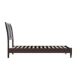 Valencia Twin Solid Wood Low Profile Sleigh Platform Bed in Espresso
