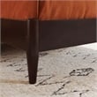 Valencia Twin Solid Wood Low Profile Sleigh Platform Bed in Espresso