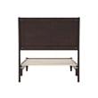Valencia Twin Solid Wood Low Profile Sleigh Platform Bed in Espresso