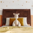 Valencia Twin Solid Wood Low Profile Sleigh Platform Bed in Walnut