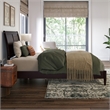 Valencia Full Solid Wood Low Profile Sleigh Platform Bed in Espresso