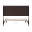 Valencia Full Solid Wood Low Profile Sleigh Platform Bed in Espresso