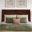 Valencia Full Solid Wood Low Profile Sleigh Platform Bed in Walnut