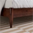 Aria King Solid Wood Modern Low Profile Platform Bed in Walnut