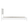 Naples Twin XL Wood Low Profile Platform Bed in White