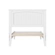 Naples Twin XL Wood Low Profile Platform Bed in White