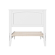 Naples Twin XL Wood Low Profile Platform Bed in White