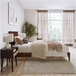 Naples Twin XL Wood Low Profile Platform Bed in Walnut