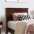 Naples Twin XL Wood Low Profile Platform Bed in Walnut