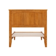 Naples Twin XL Wood Low Profile Platform Bed in Light Toffee