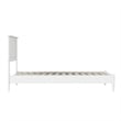 Naples Twin Wood Low Profile Platform Bed in White