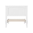 Naples Twin Wood Low Profile Platform Bed in White