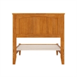 Naples Twin Wood Low Profile Platform Bed in Light Toffee