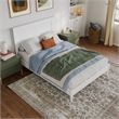 Naples Full Wood Low Profile Platform Bed in White