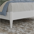 Naples Full Wood Low Profile Platform Bed in White