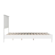 Naples Full Wood Low Profile Platform Bed in White