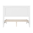 Naples Full Wood Low Profile Platform Bed in White