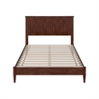 Naples Full Wood Low Profile Platform Bed in Walnut