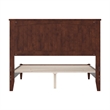 Naples Full Wood Low Profile Platform Bed in Walnut