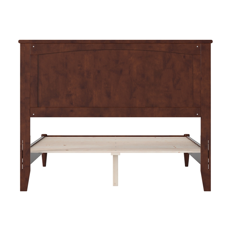 Naples Full Wood Low Profile Platform Bed in Walnut