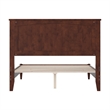 Naples Full Wood Low Profile Platform Bed in Walnut
