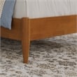 Naples Full Wood Low Profile Platform Bed in Light Toffee
