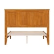 Naples Full Wood Low Profile Platform Bed in Light Toffee
