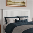 Naples Queen Wood Low Profile Platform Bed in White