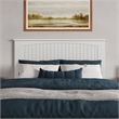 Naples Queen Wood Low Profile Platform Bed in White