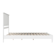 Naples Queen Wood Low Profile Platform Bed in White