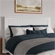Naples King Wood Low Profile Platform Bed in White