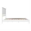 Naples King Wood Low Profile Platform Bed in White