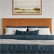 Naples King Wood Low Profile Platform Bed in Light Toffee
