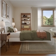 Orleans Twin XL Solid Wood Low Profile Sleigh Platform Bed in White
