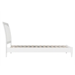 Orleans Twin XL Solid Wood Low Profile Sleigh Platform Bed in White