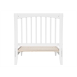 Orleans Twin XL Solid Wood Low Profile Sleigh Platform Bed in White