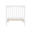 Orleans Twin Solid Wood Low Profile Sleigh Platform Bed in White