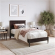 Charlotte Twin XL Solid Wood Low Profile Platform Bed in Espresso