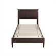 Charlotte Twin XL Solid Wood Low Profile Platform Bed in Espresso