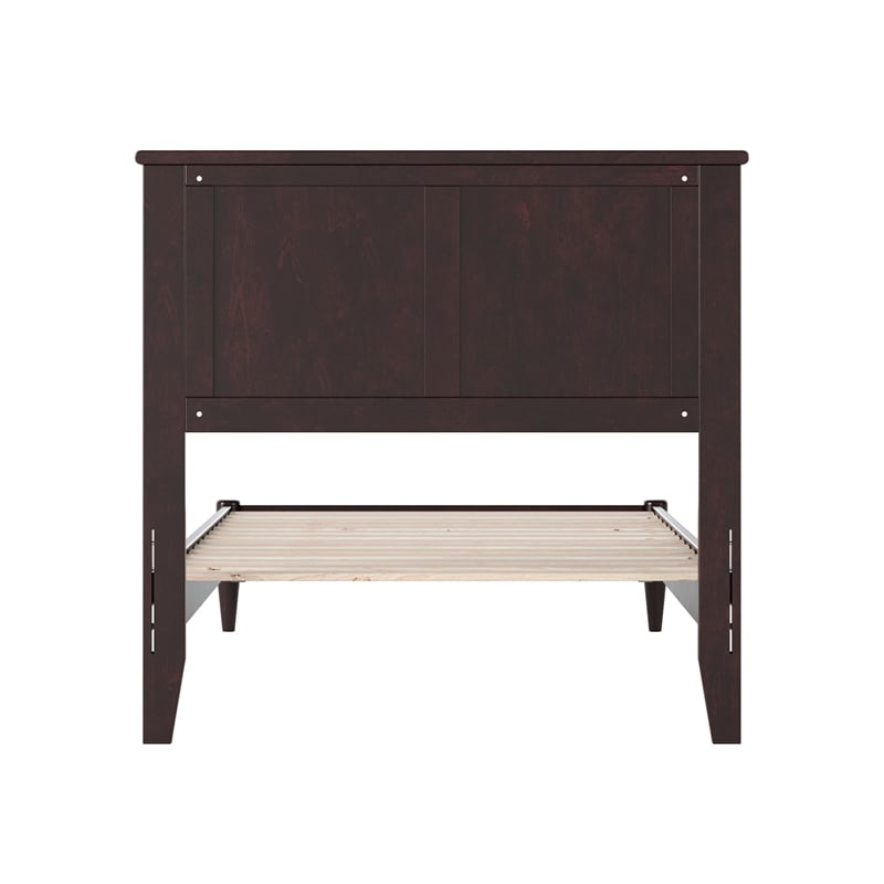Charlotte Twin XL Solid Wood Low Profile Platform Bed in Espresso