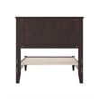 Charlotte Twin XL Solid Wood Low Profile Platform Bed in Espresso