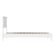 Charlotte Twin XL Solid Wood Low Profile Platform Bed in White